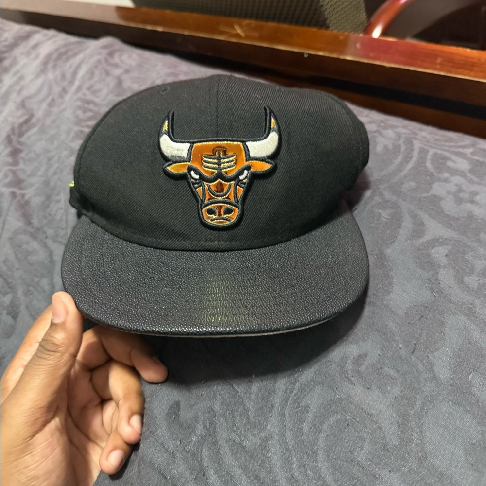 New Era Black and Green Snapback Cap